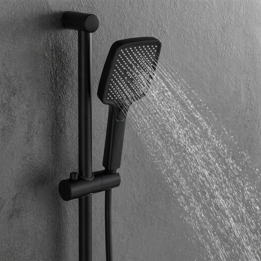Colonne de Douche Thermostatique Noire 3 Jets