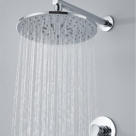 Colonne de Douche Hydromassante Argentée 6 Jets