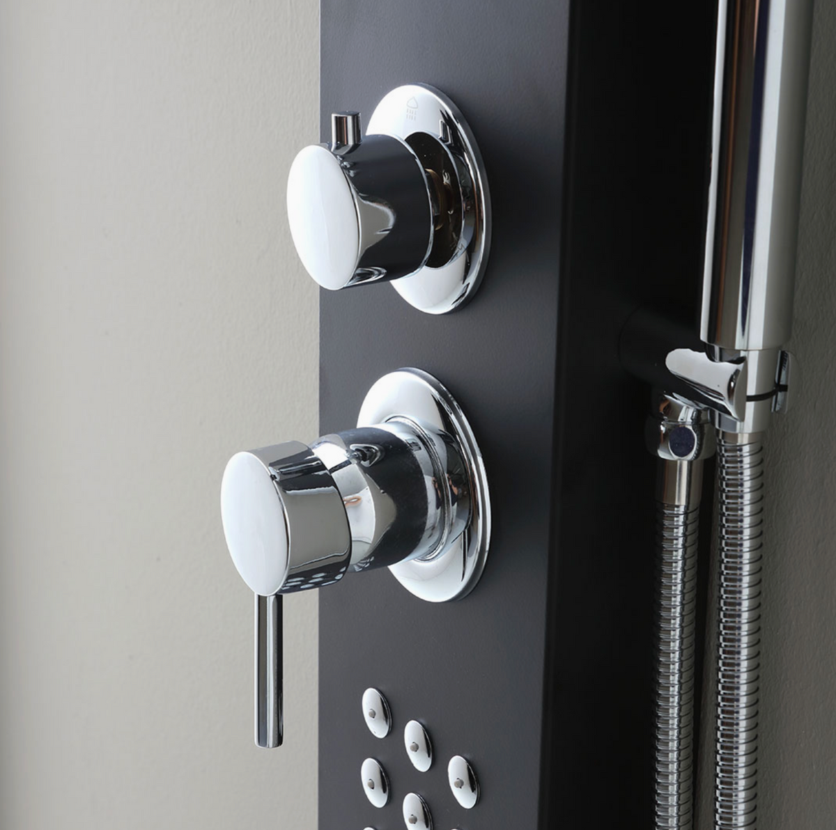 Colonne de Douche Hydromassante Noire