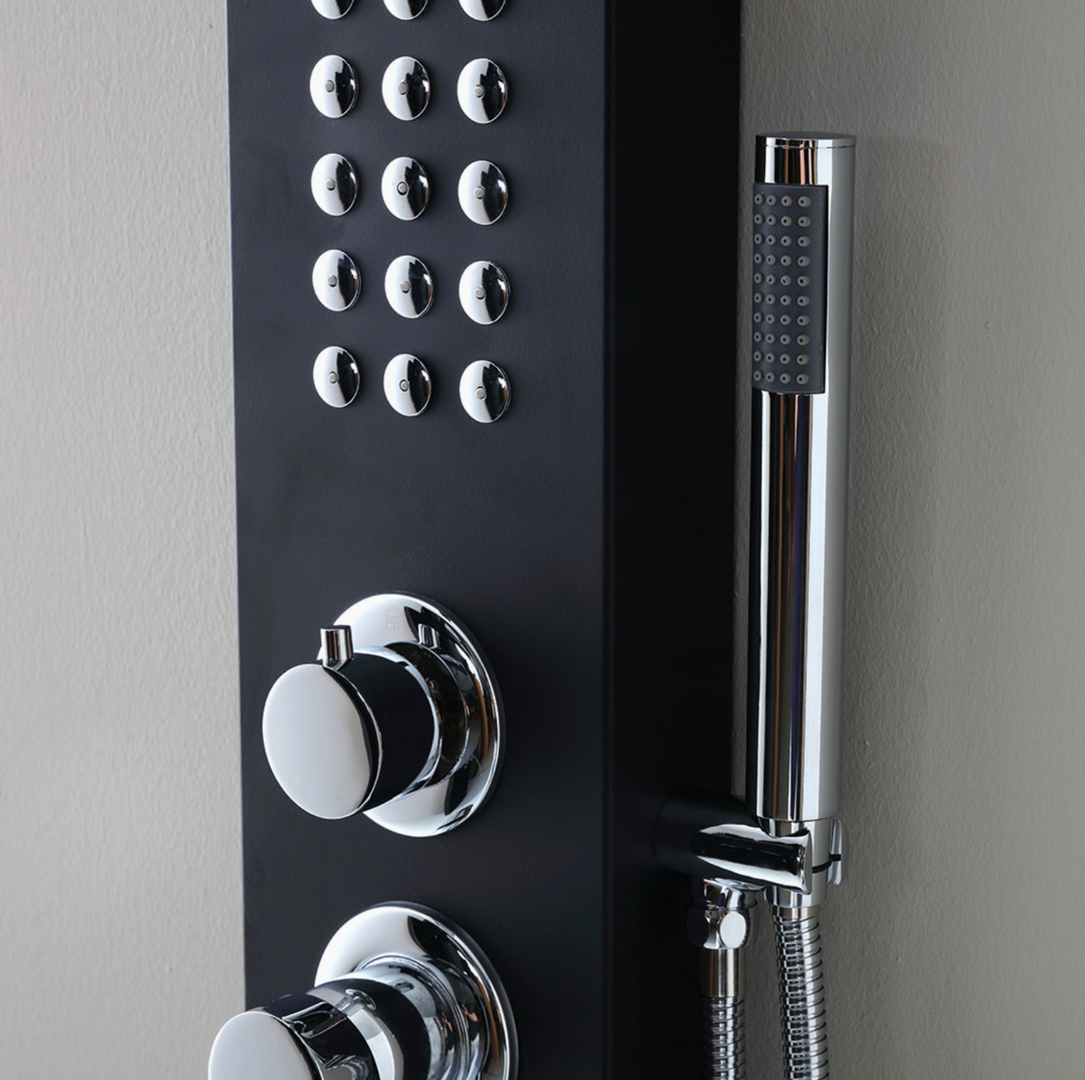 Colonne de Douche Hydromassante Noire