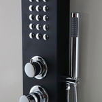 Colonne de Douche Hydromassante Noire