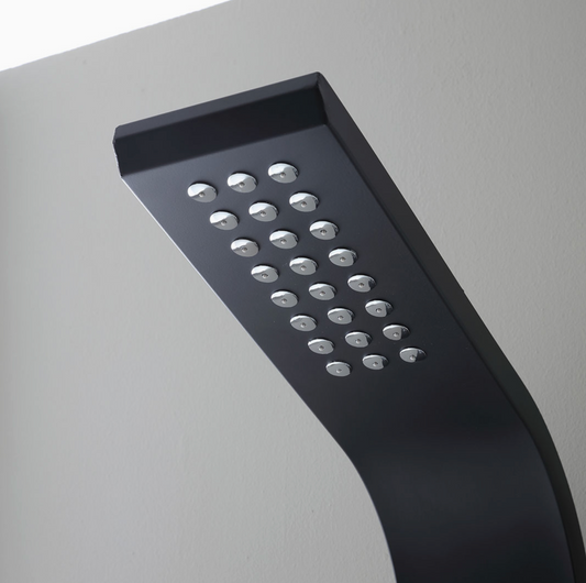 Colonne de Douche Hydromassante Noire