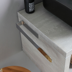 Meuble de Salle de Bain Suspendu Effet Ciment