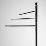 Porte-Serviettes Pivotant Chromé 3 Bras