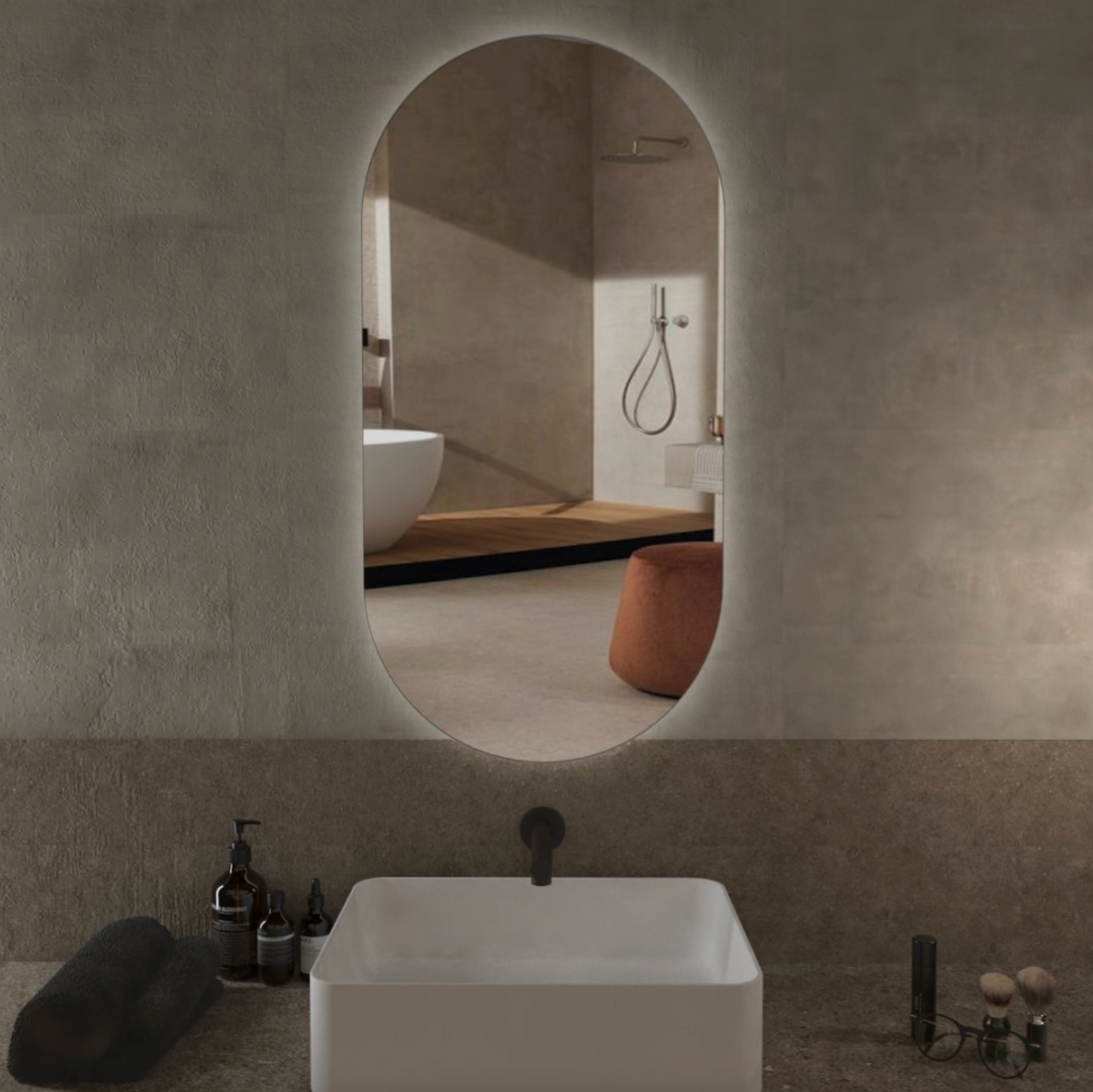 Miroir Ovale Luminoso