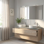 Meuble de Salle de Bain Suspendu Chêne