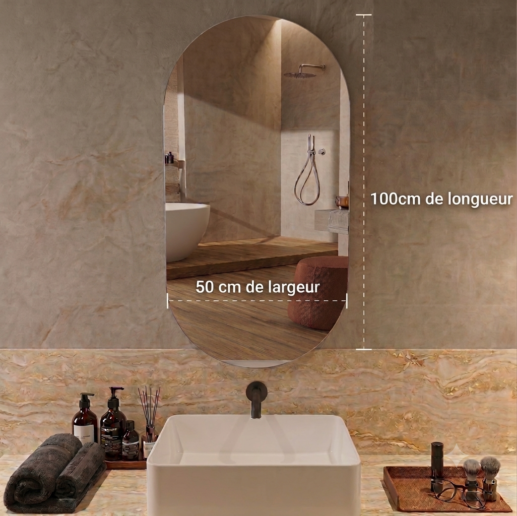 Miroir Ovale Luminoso