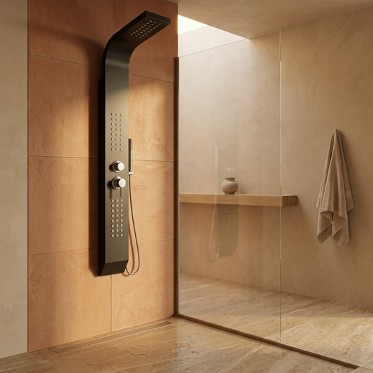 Colonne de Douche Hydromassante Noire