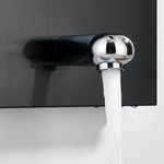 Colonne de Douche Hydromassante Noire — Affichage LCD