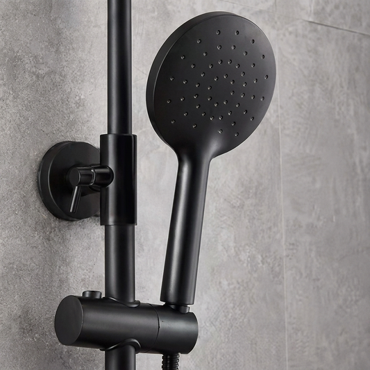 Colonne de Douche Noir Mat avec Douchette