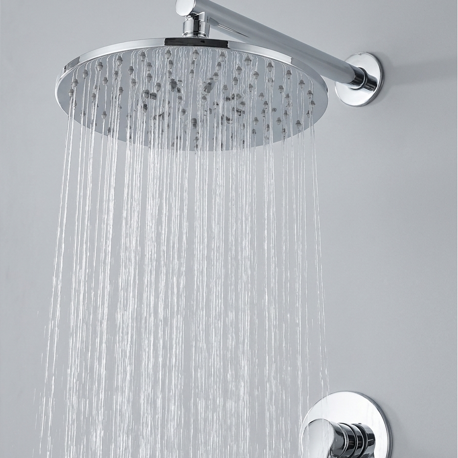 Colonne de Douche Hydromassante Argentée 6 Jets