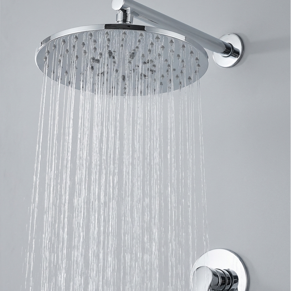 Colonne de Douche Hydromassante Argentée 6 Jets