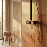 Ensemble de Douche Murale Noir et Or