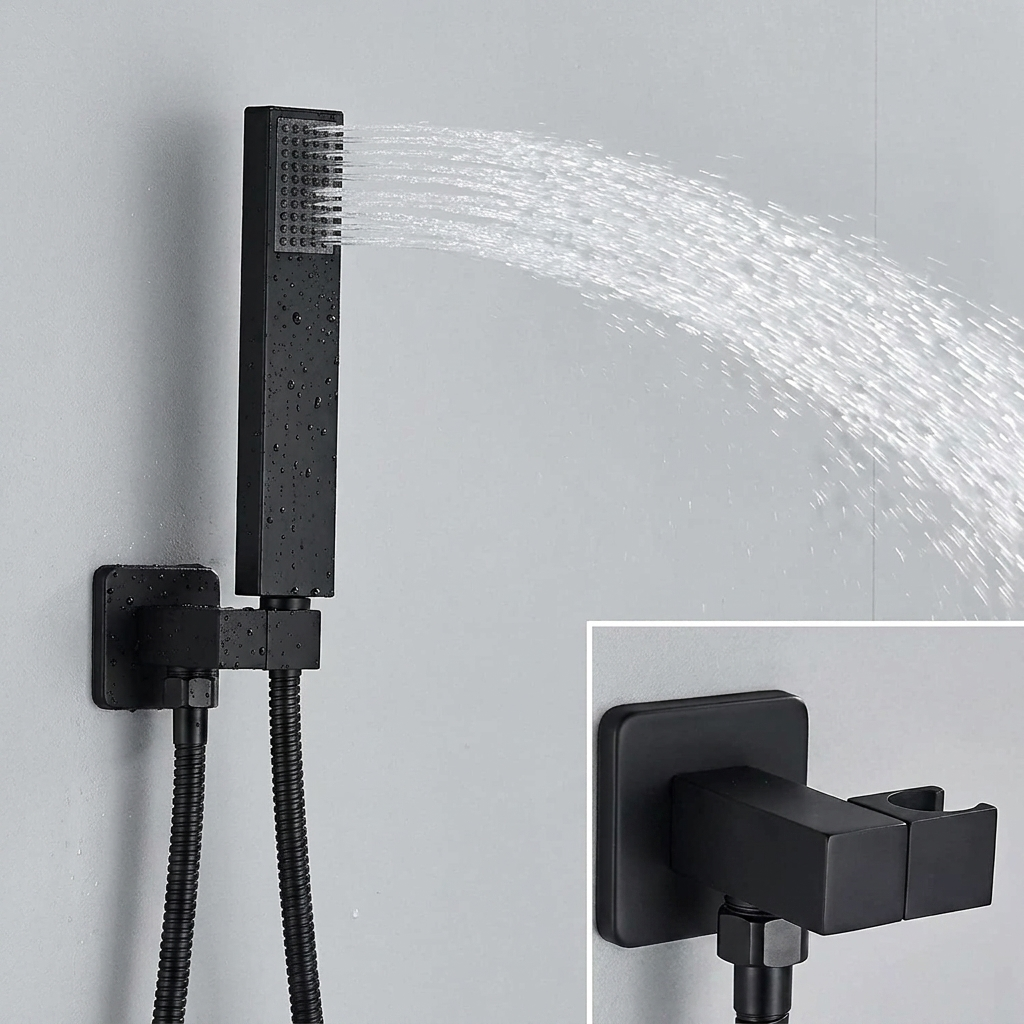 Colonne de Douche Encastrée Noire
